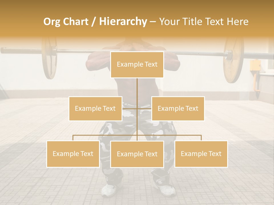 Fitness Bodybuilding Athlete PowerPoint Template