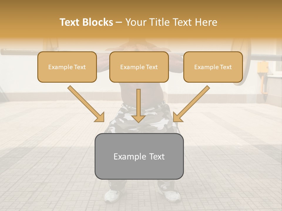 Fitness Bodybuilding Athlete PowerPoint Template
