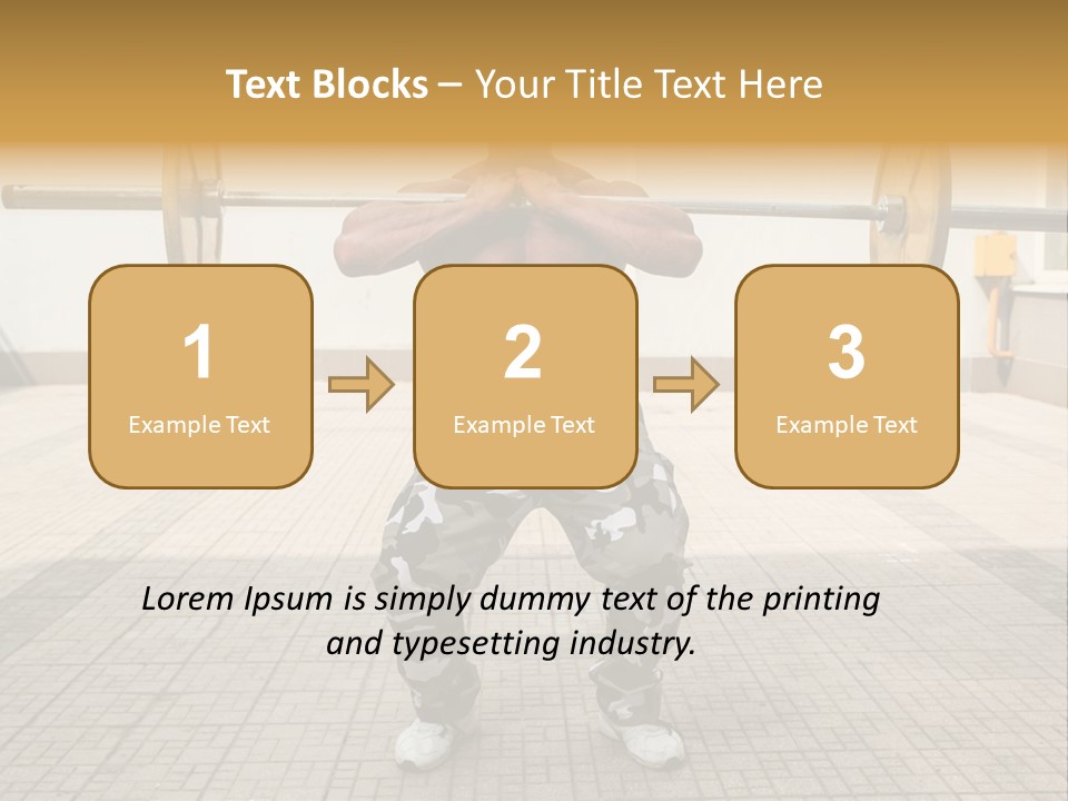 Fitness Bodybuilding Athlete PowerPoint Template