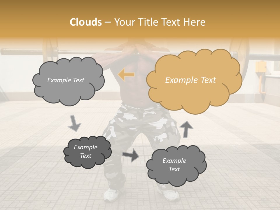 Fitness Bodybuilding Athlete PowerPoint Template