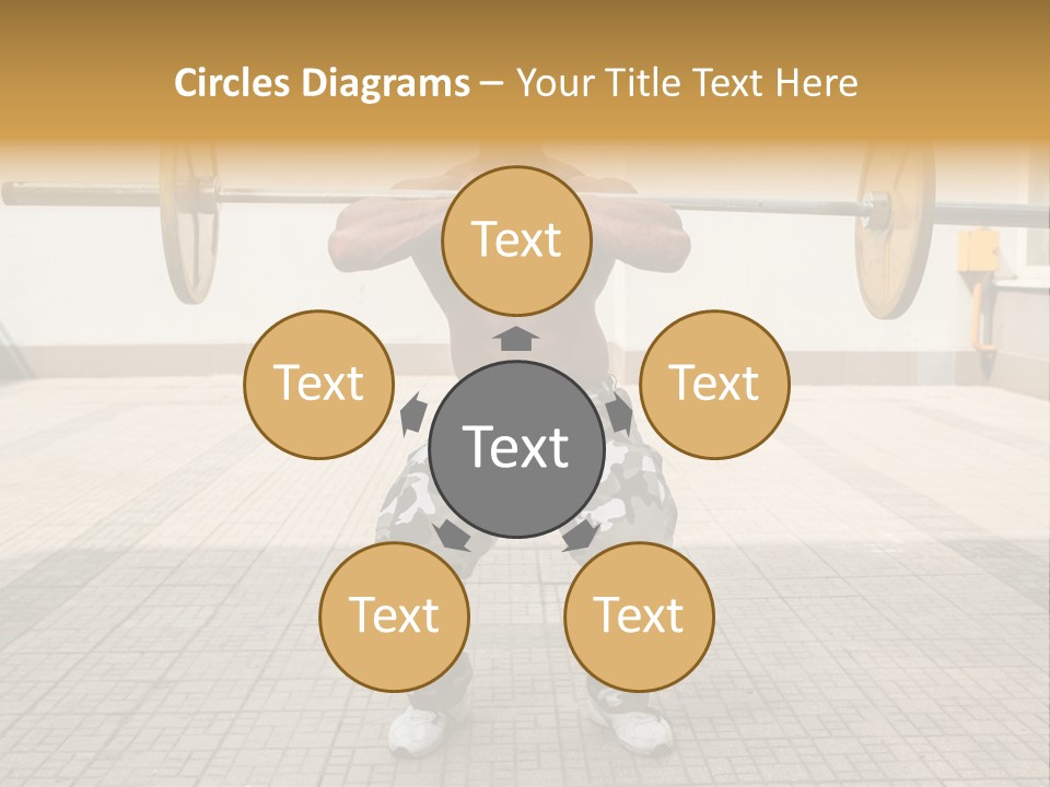 Fitness Bodybuilding Athlete PowerPoint Template