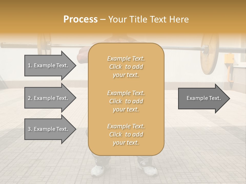 Fitness Bodybuilding Athlete PowerPoint Template