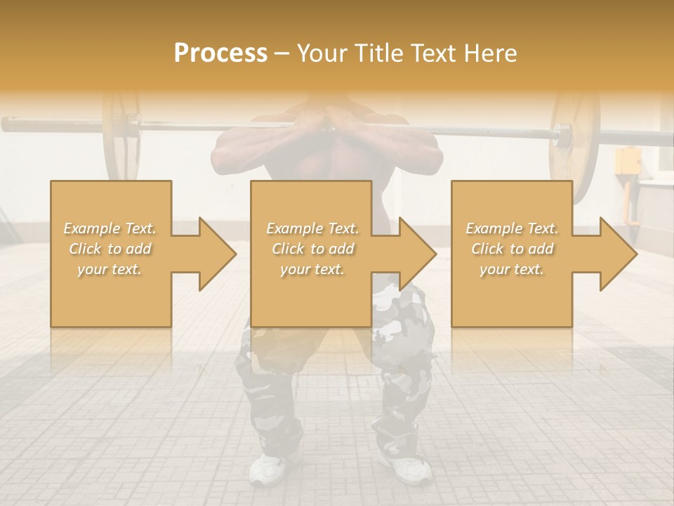 Fitness Bodybuilding Athlete PowerPoint Template