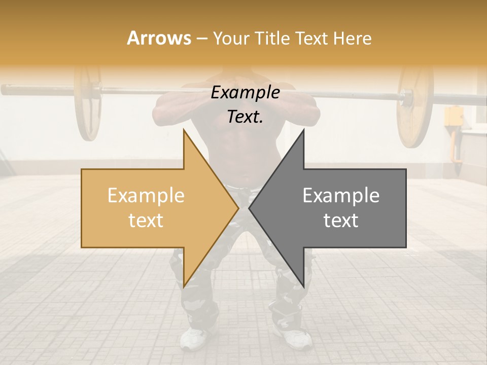 Fitness Bodybuilding Athlete PowerPoint Template