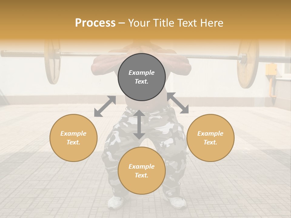 Fitness Bodybuilding Athlete PowerPoint Template