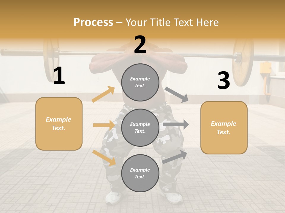 Fitness Bodybuilding Athlete PowerPoint Template