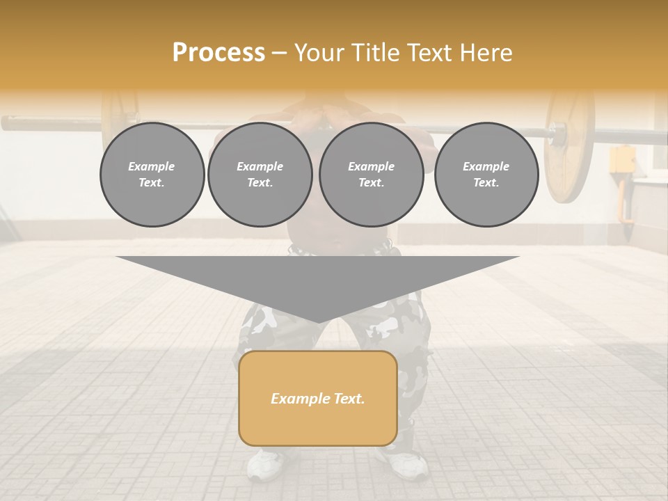 Fitness Bodybuilding Athlete PowerPoint Template