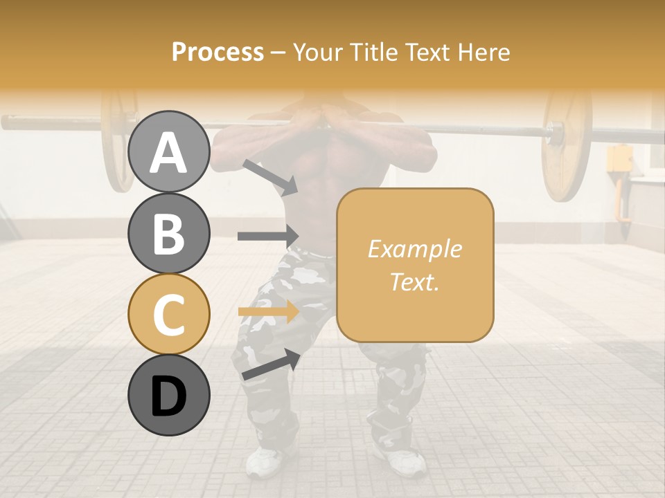 Fitness Bodybuilding Athlete PowerPoint Template