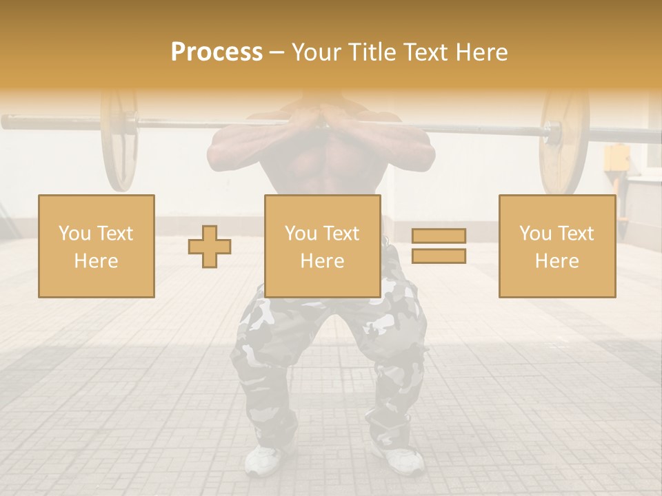 Fitness Bodybuilding Athlete PowerPoint Template