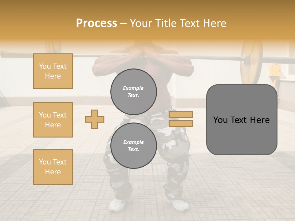 Fitness Bodybuilding Athlete PowerPoint Template