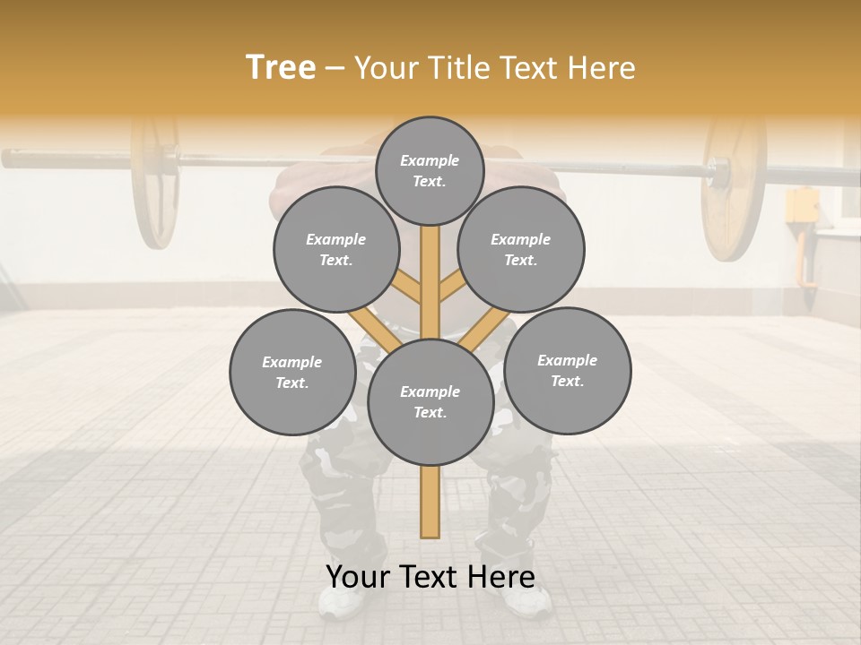 Fitness Bodybuilding Athlete PowerPoint Template