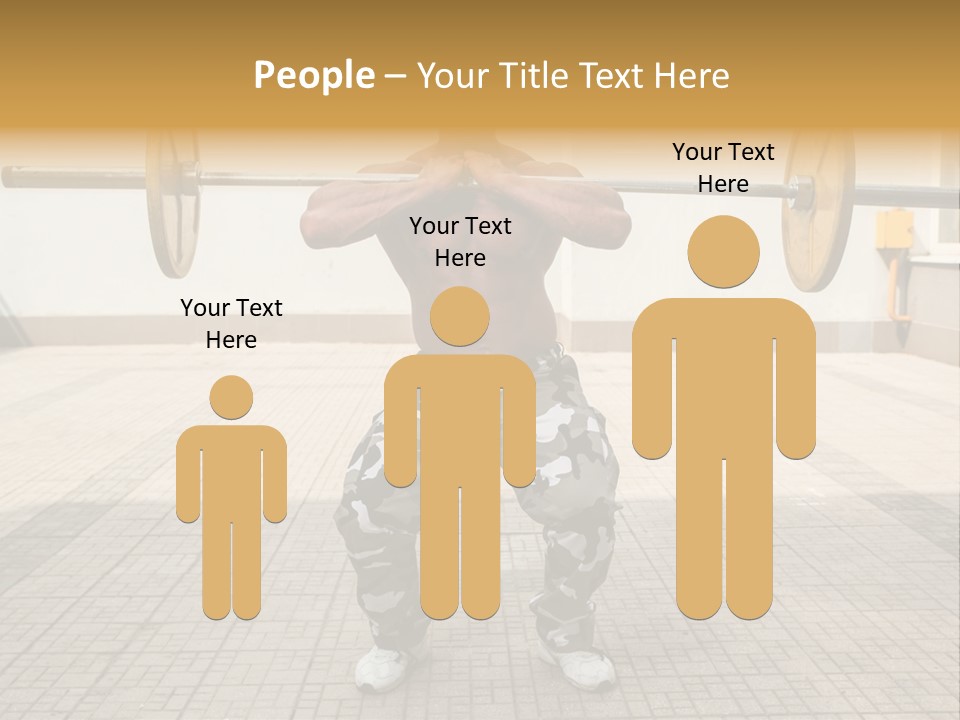 Fitness Bodybuilding Athlete PowerPoint Template