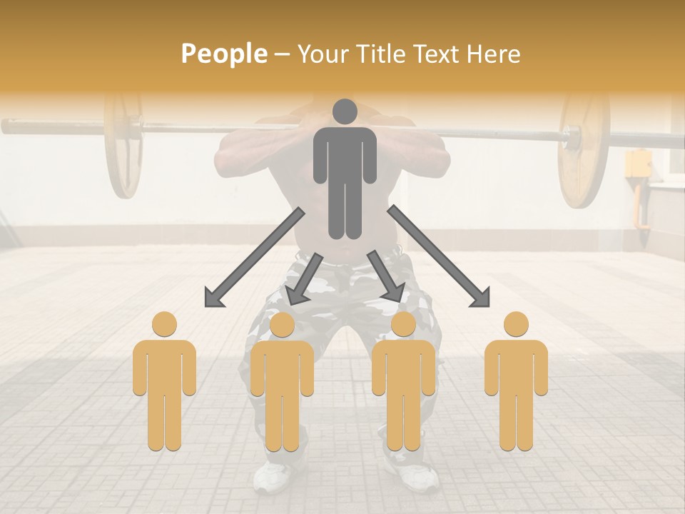 Fitness Bodybuilding Athlete PowerPoint Template