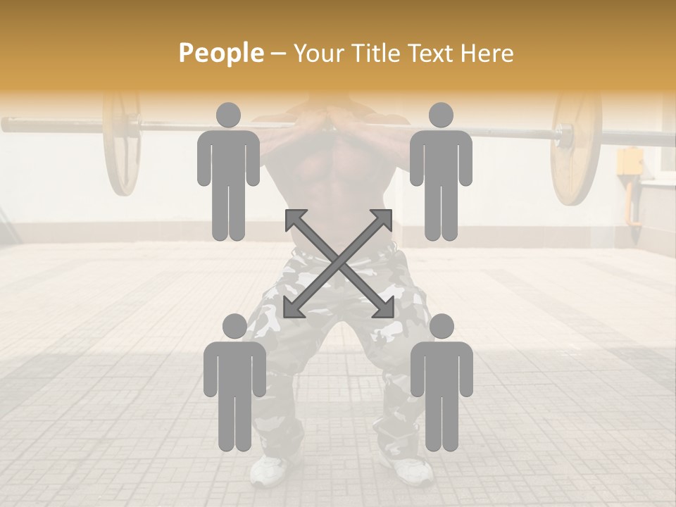 Fitness Bodybuilding Athlete PowerPoint Template