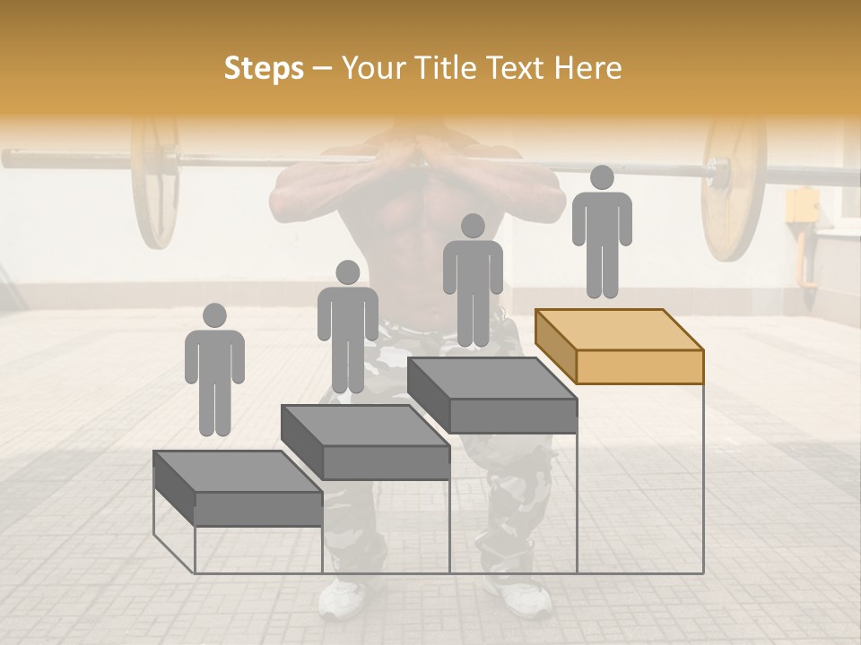 Fitness Bodybuilding Athlete PowerPoint Template