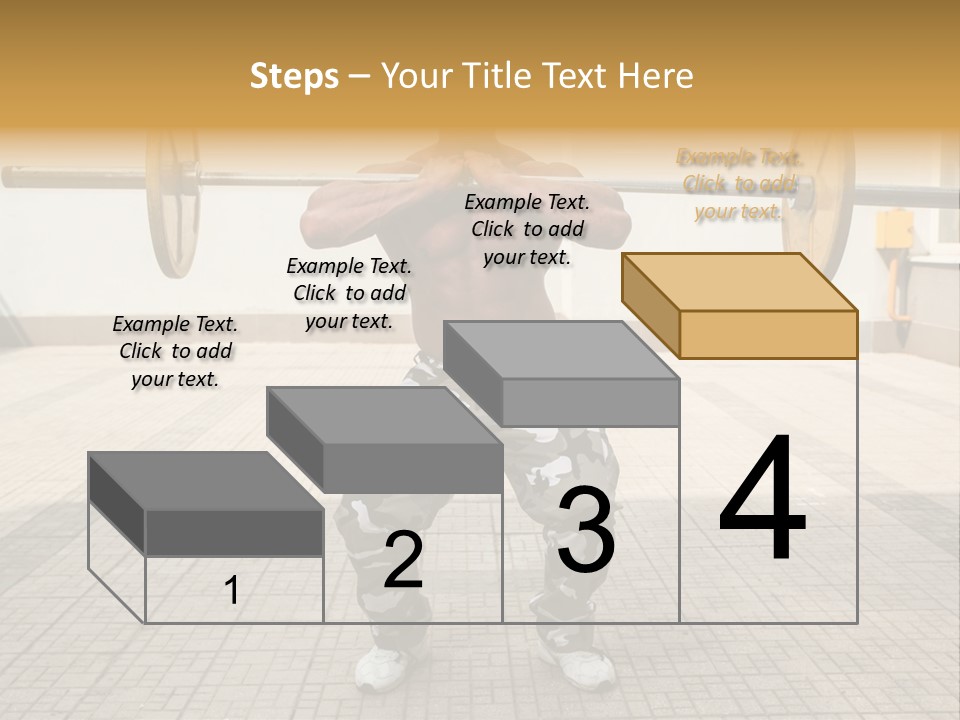 Fitness Bodybuilding Athlete PowerPoint Template
