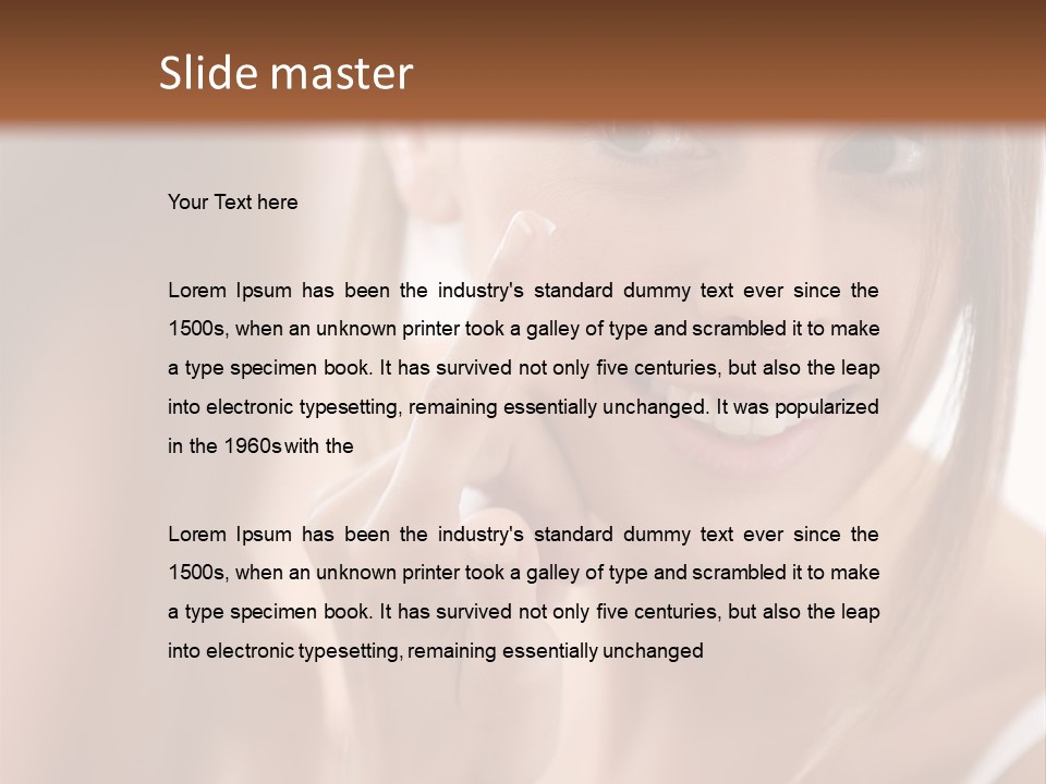 Bodycare Fresh Antiaging PowerPoint Template