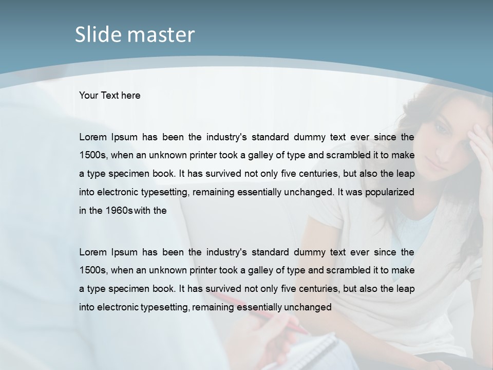 Hopeless Psychologist Psychotherapy PowerPoint Template