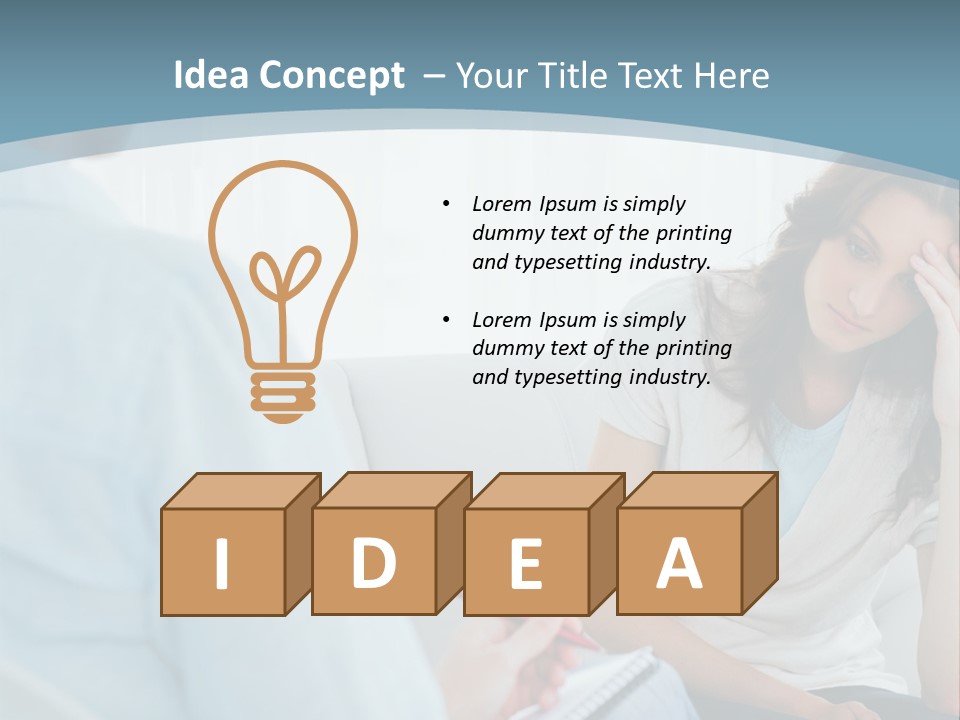 Hopeless Psychologist Psychotherapy PowerPoint Template