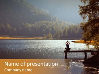 Quiet Woman Relax PowerPoint Template