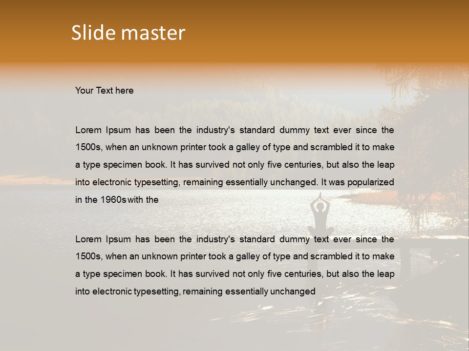 Quiet Woman Relax PowerPoint Template