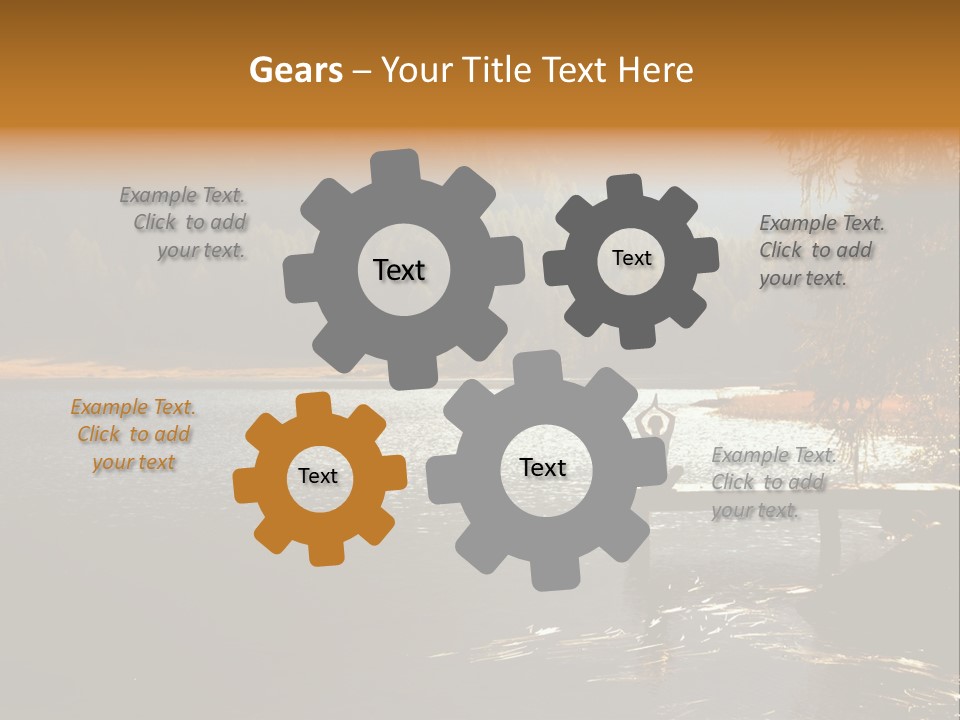 Quiet Woman Relax PowerPoint Template