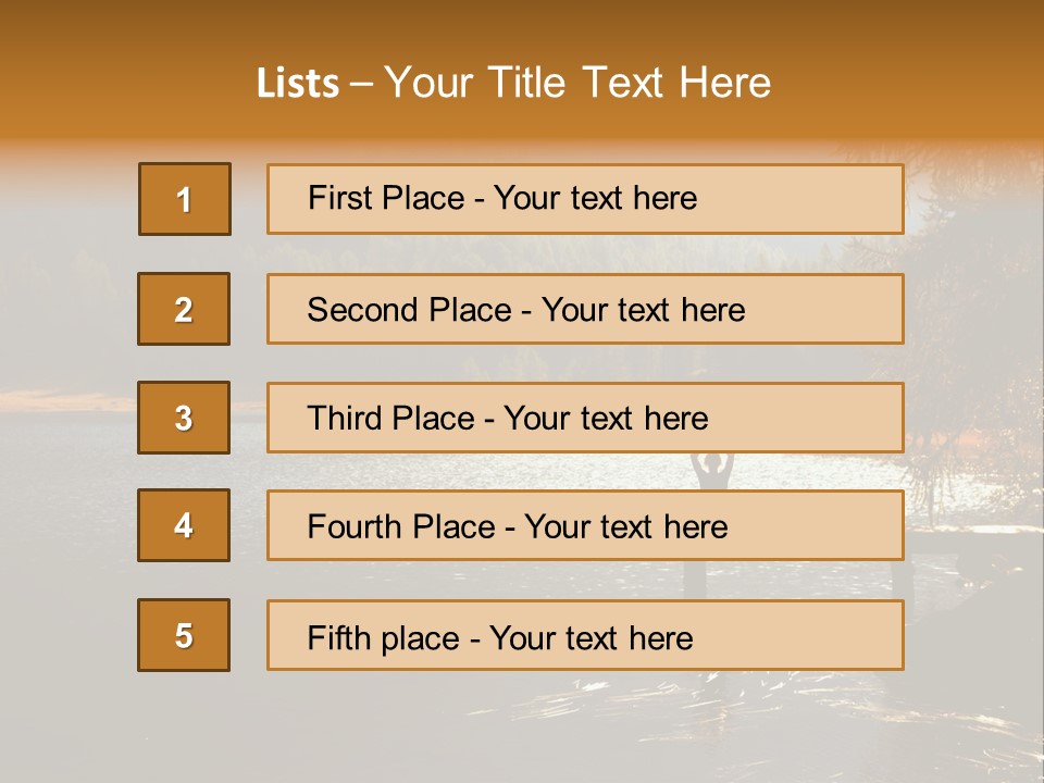Quiet Woman Relax PowerPoint Template