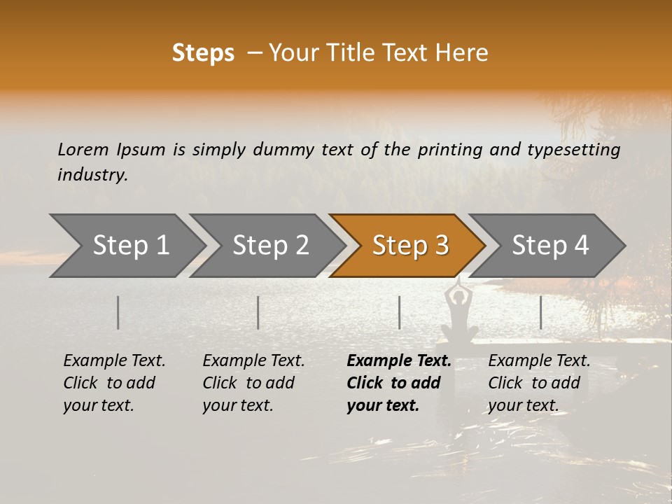 Quiet Woman Relax PowerPoint Template