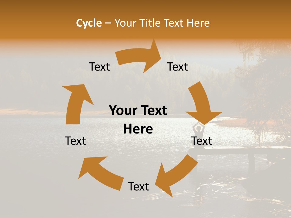 Quiet Woman Relax PowerPoint Template