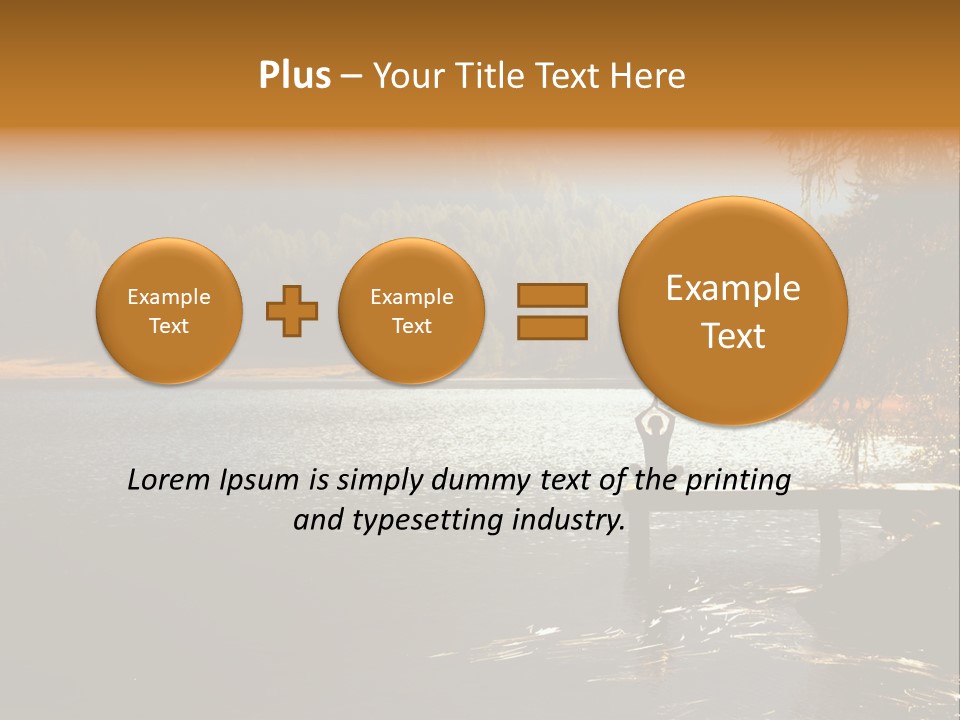 Quiet Woman Relax PowerPoint Template