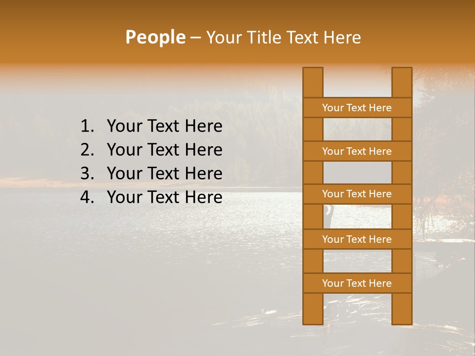 Quiet Woman Relax PowerPoint Template