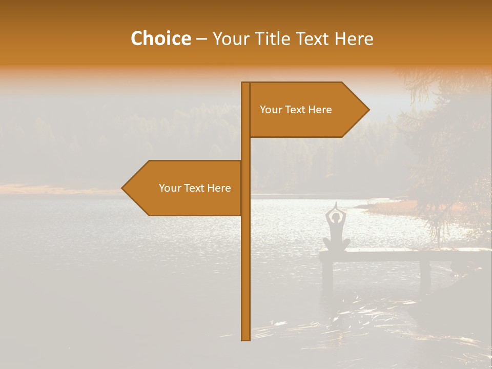 Quiet Woman Relax PowerPoint Template