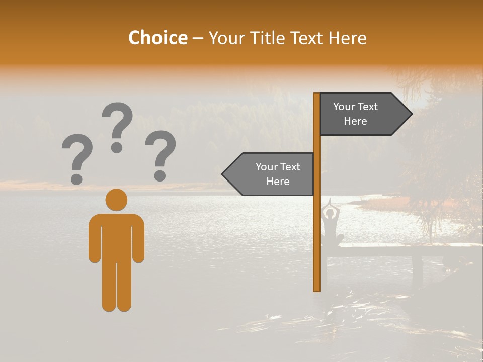 Quiet Woman Relax PowerPoint Template