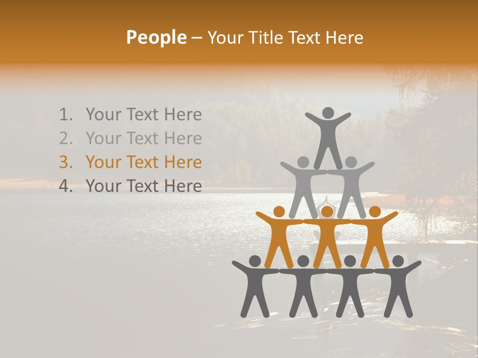 Quiet Woman Relax PowerPoint Template