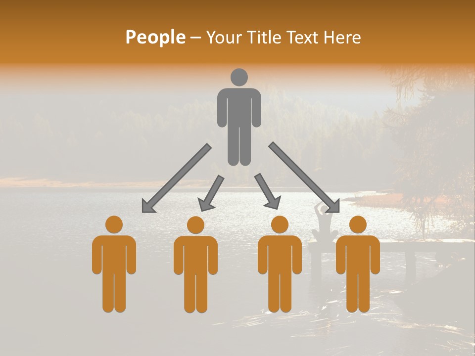 Quiet Woman Relax PowerPoint Template