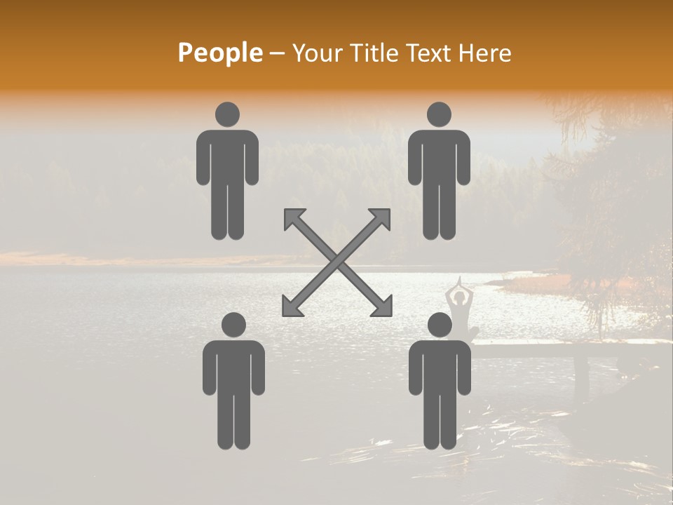 Quiet Woman Relax PowerPoint Template