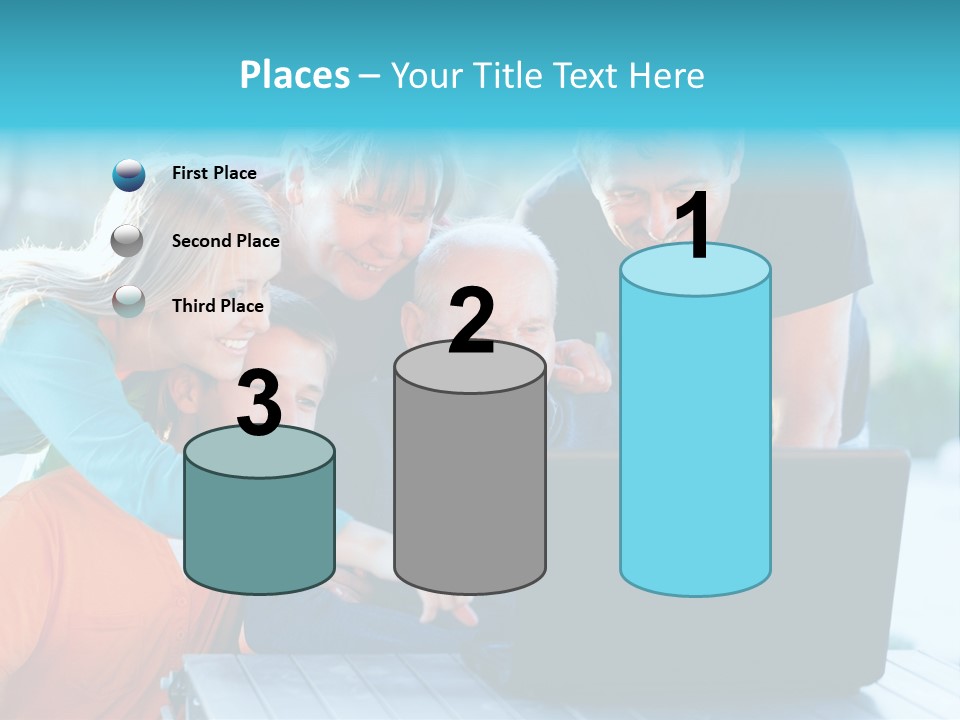 Young Teenager Old PowerPoint Template