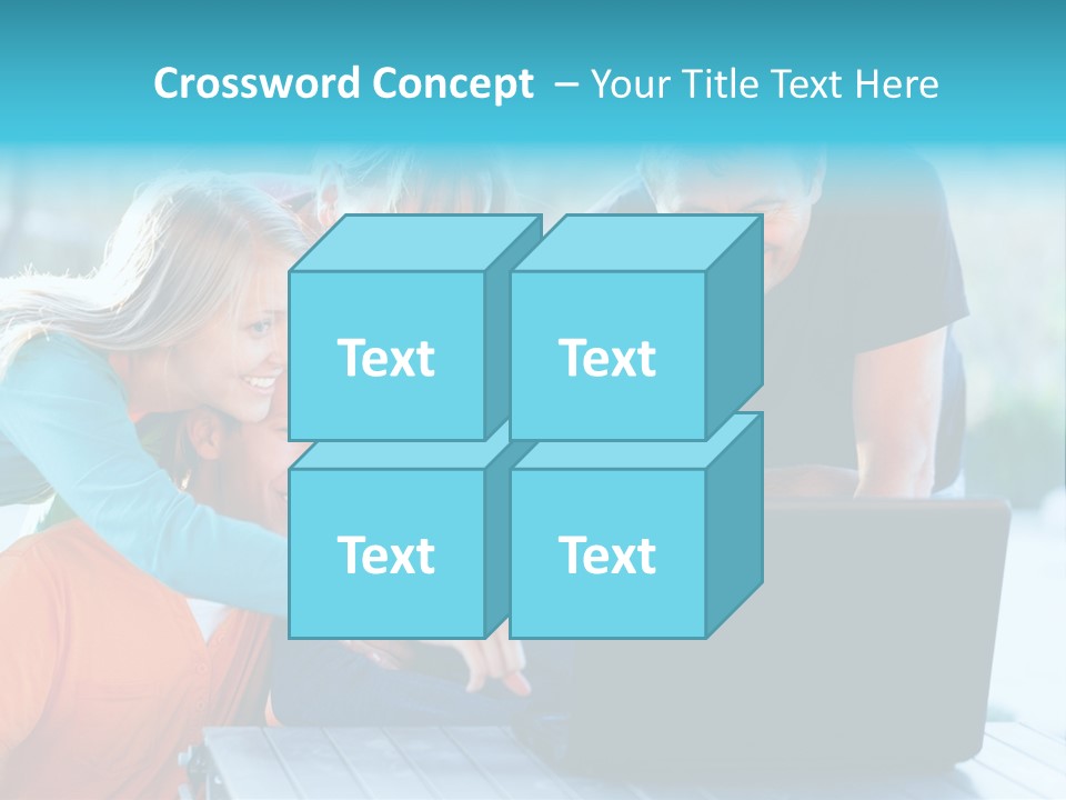 Young Teenager Old PowerPoint Template