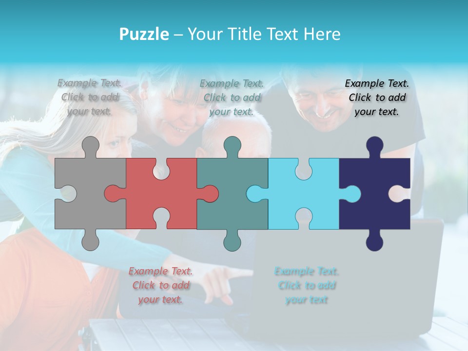 Young Teenager Old PowerPoint Template