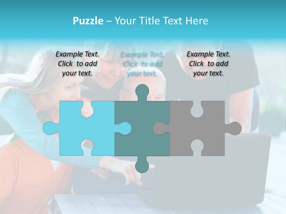 Young Teenager Old PowerPoint Template