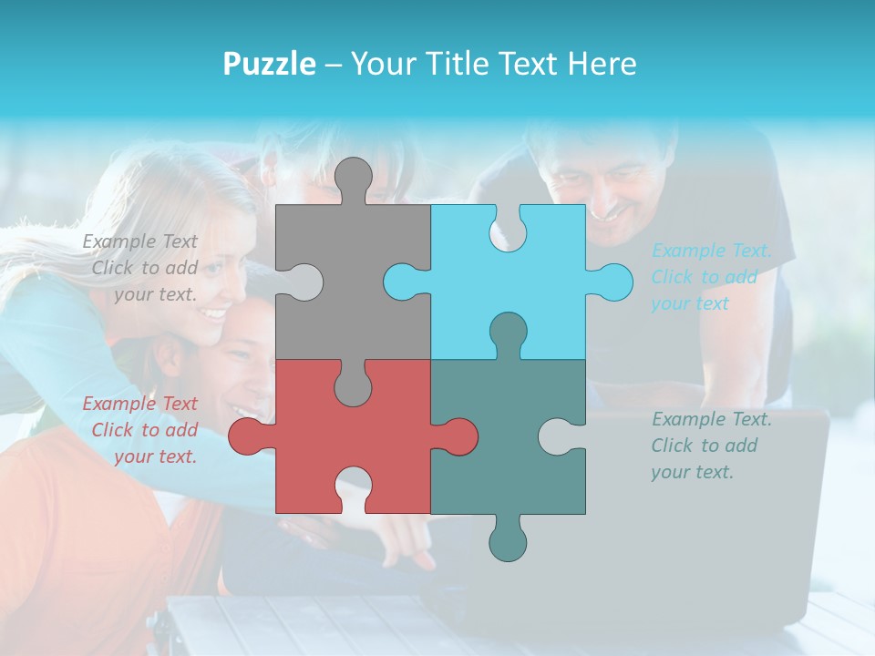 Young Teenager Old PowerPoint Template