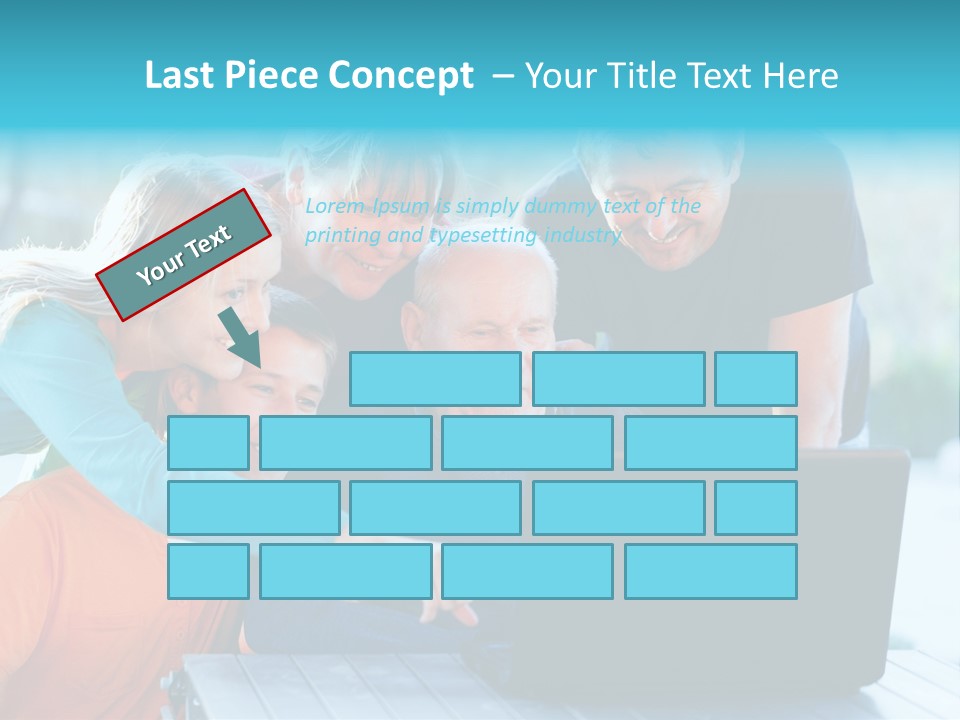 Young Teenager Old PowerPoint Template