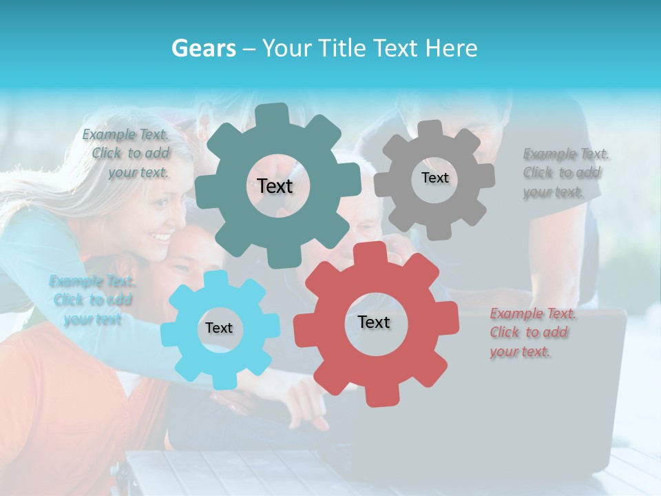 Young Teenager Old PowerPoint Template