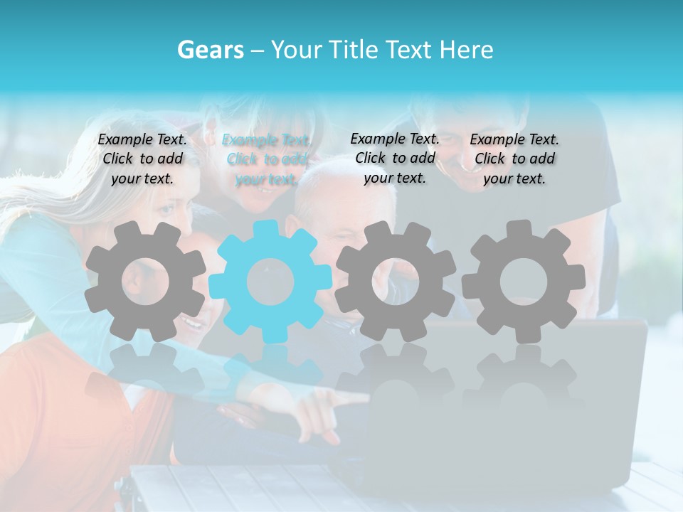 Young Teenager Old PowerPoint Template