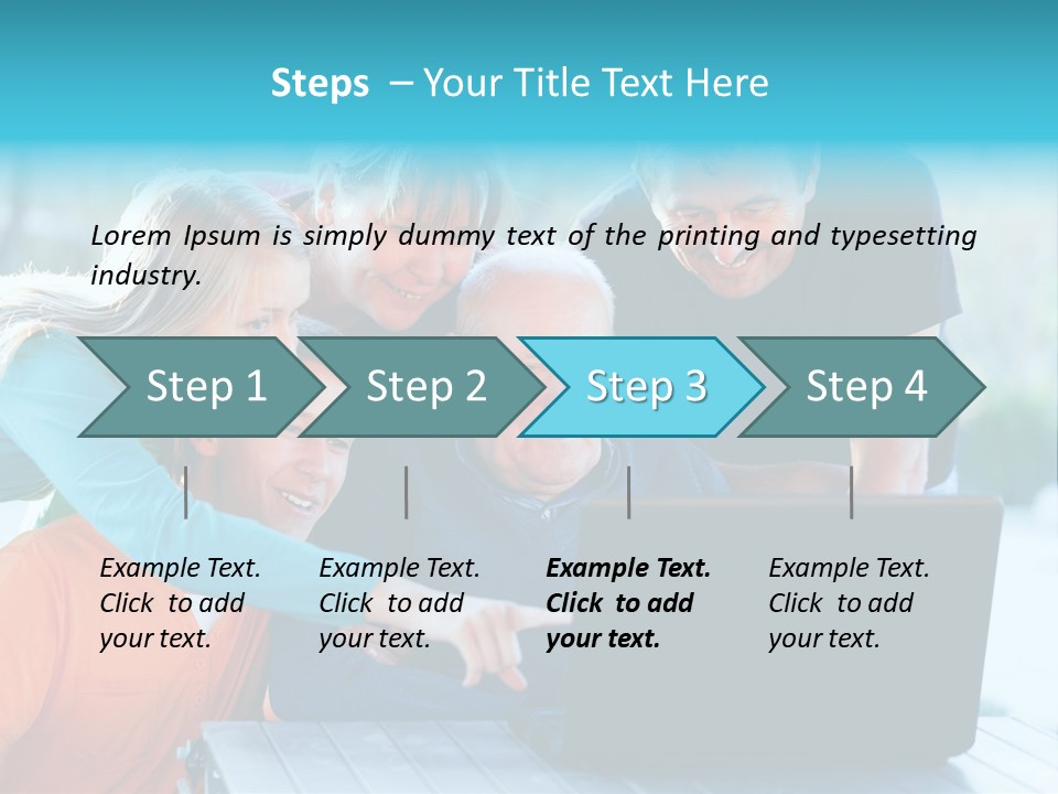 Young Teenager Old PowerPoint Template