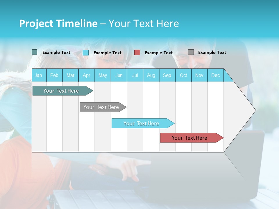 Young Teenager Old PowerPoint Template