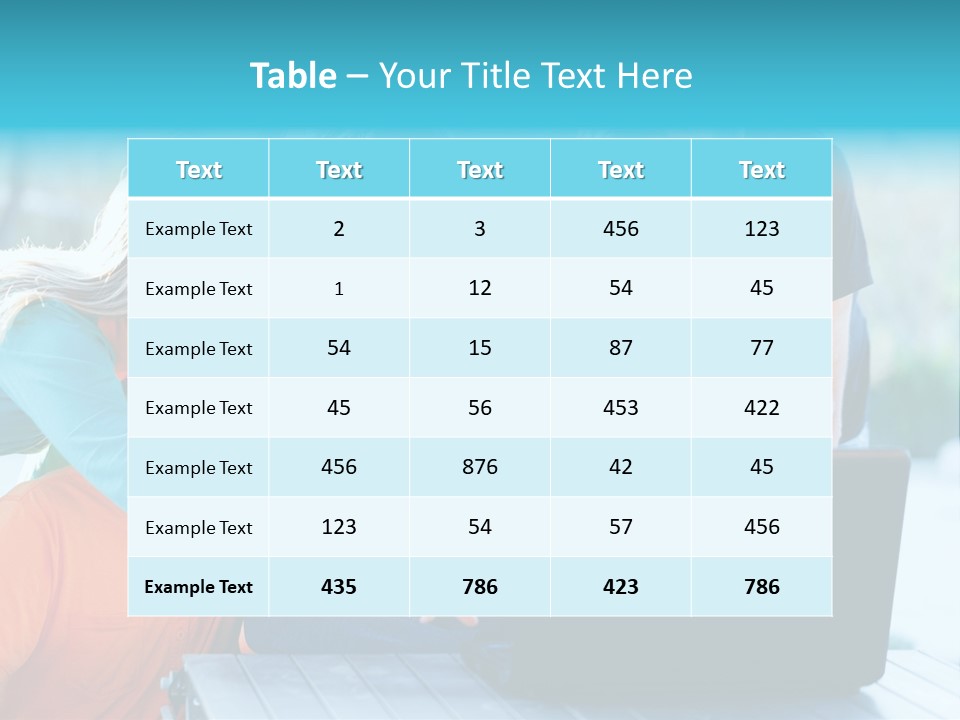 Young Teenager Old PowerPoint Template