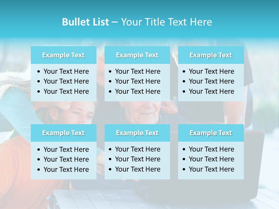 Young Teenager Old PowerPoint Template