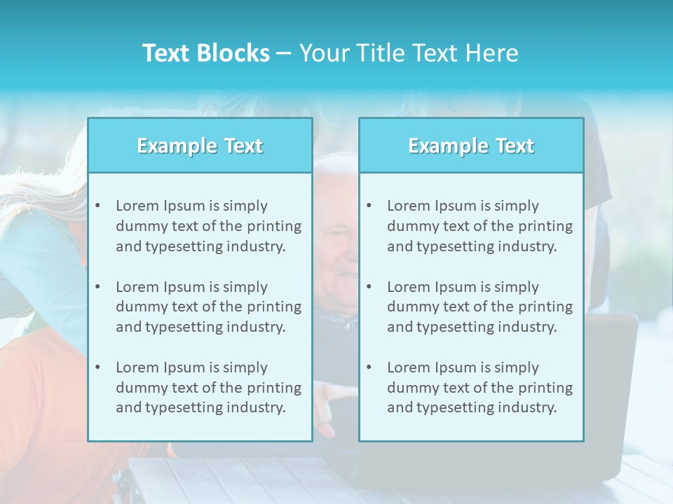 Young Teenager Old PowerPoint Template