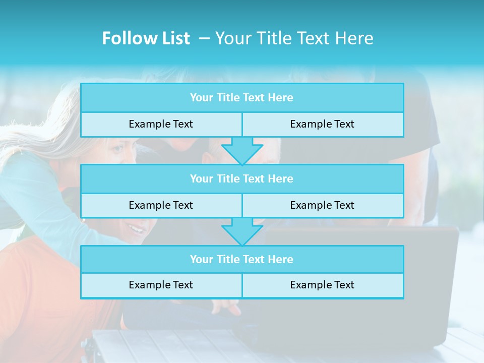 Young Teenager Old PowerPoint Template